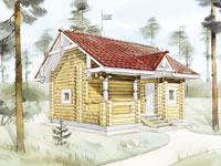 красивый проект деревянного дома
